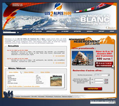 Site internet station des 2 Alpes (version hiver 2007-2008)